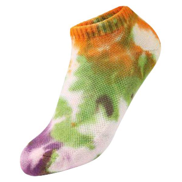 Tie Dye Cotton Ankle Socks Multi Purple